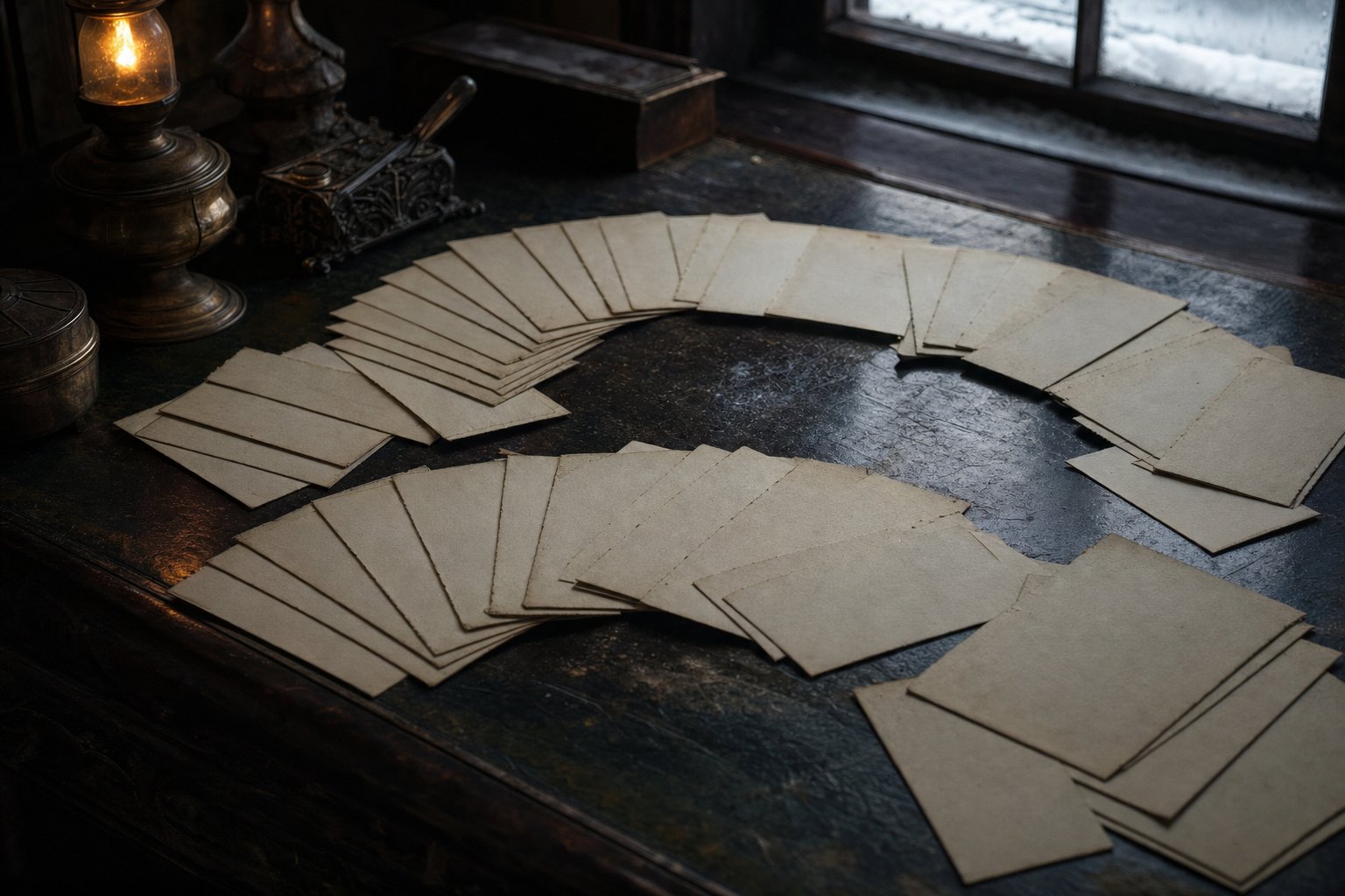 When a card did not fit, he preferred to move everything else rather than force it.