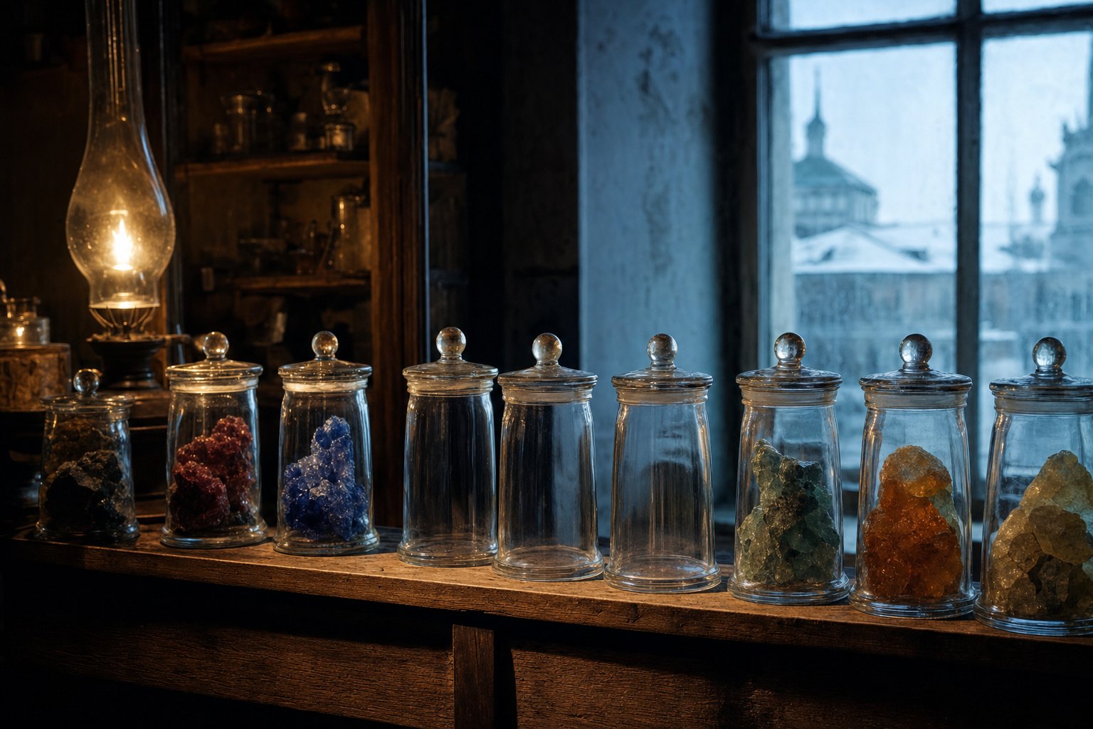 Between zinc and arsenic the pattern needs two elements that nobody had ever isolated.