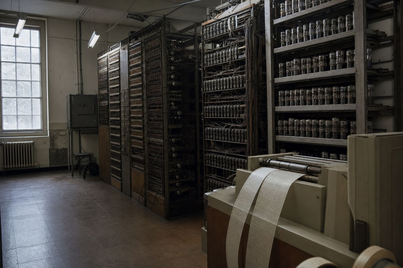 After the war he designed one of the first stored-program computers and then went to Manchester.