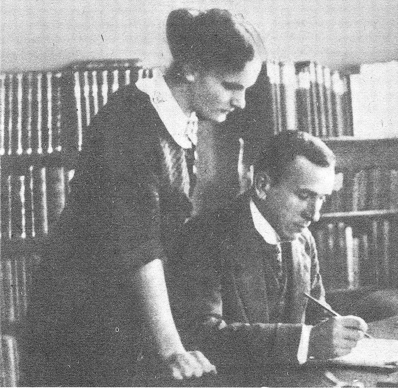 Photographed in 1913 with his wife Else, daughter of his mentor Wladimir Köppen.
